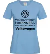 Женская футболка You can drive volkswagen Голубой фото