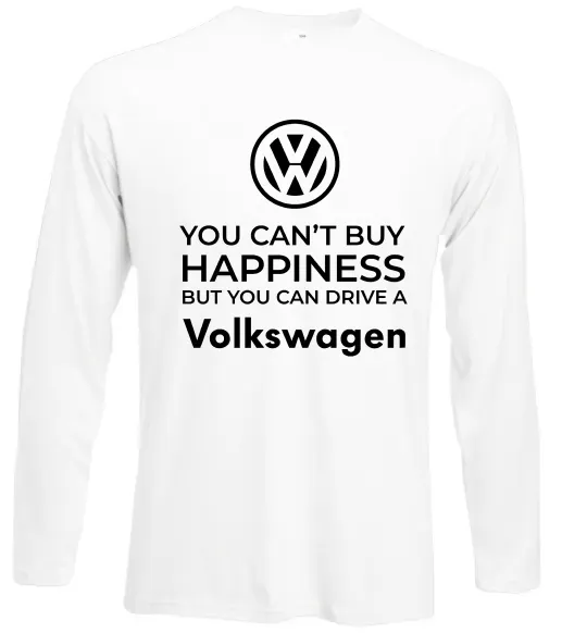 Лонгслів You can drive volkswagen Білий фото