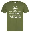 Чоловіча футболка You can drive volkswagen Оливковий фото