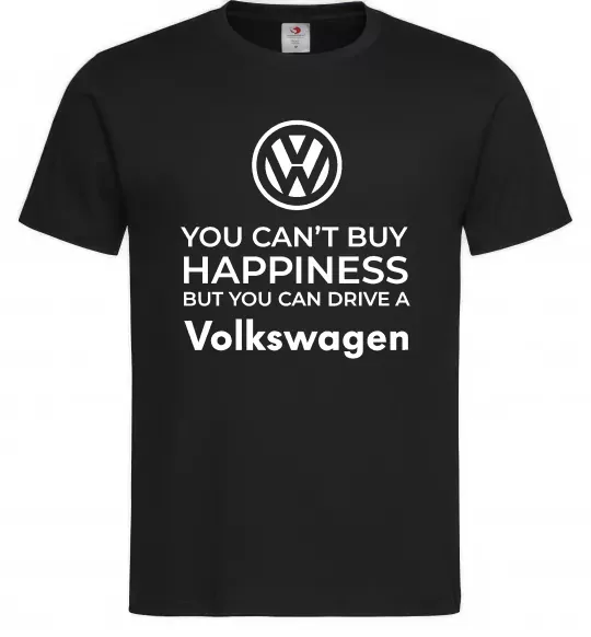 Чоловіча футболка You can drive volkswagen Чорний фото