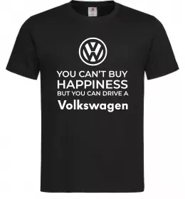 Мужская футболка You can drive volkswagen Черный фото