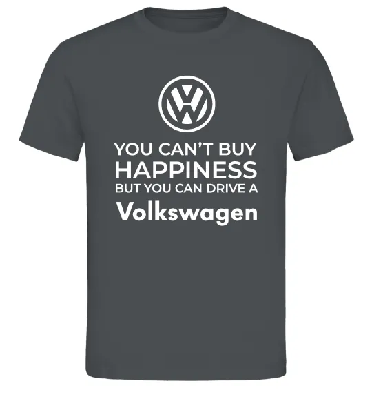 Чоловіча футболка You can drive volkswagen Графіт фото