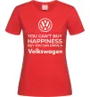 Женская футболка You can drive volkswagen Красный фото