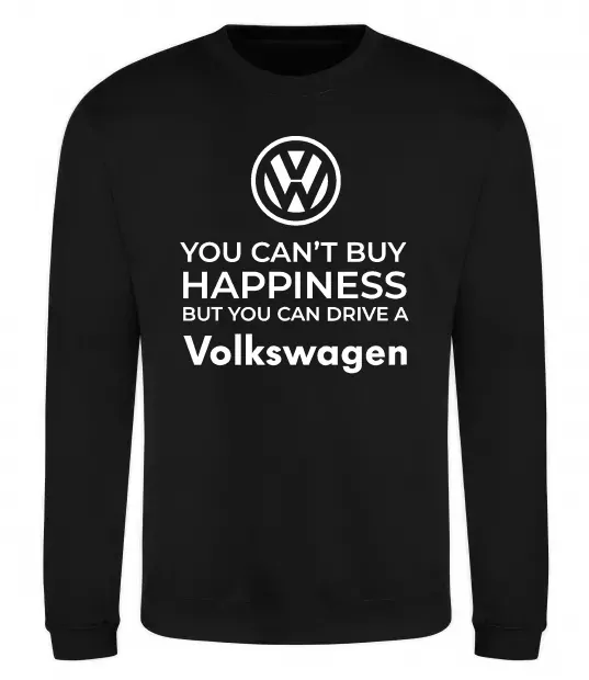 Світшот You can drive volkswagen Чорний фото