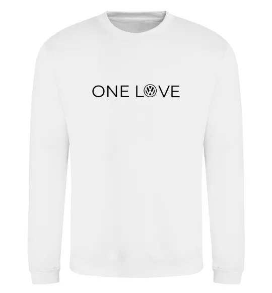 Свитшот Volkswagen one love Белый фото