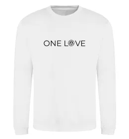 Свитшот Volkswagen one love Белый фото
