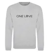 Свитшот Volkswagen one love Серый меланж фото