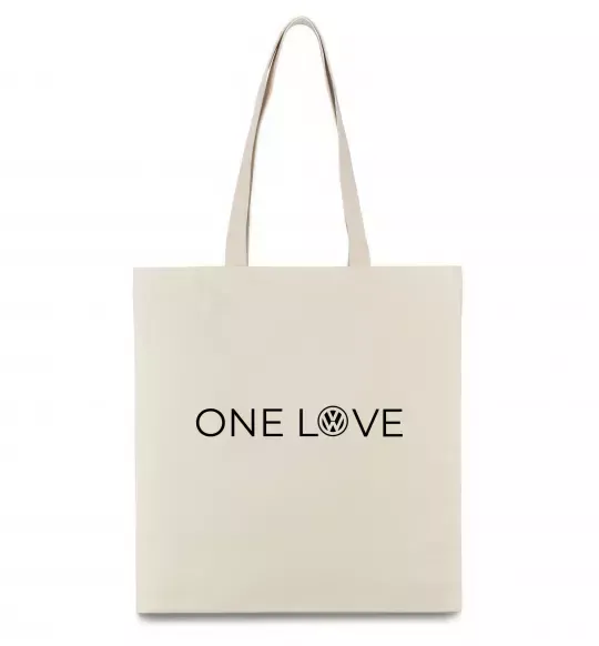 Еко-сумка Volkswagen one love Бежевий фото