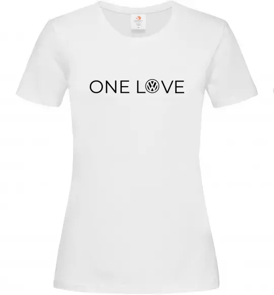 Жіноча футболка Volkswagen one love Білий фото