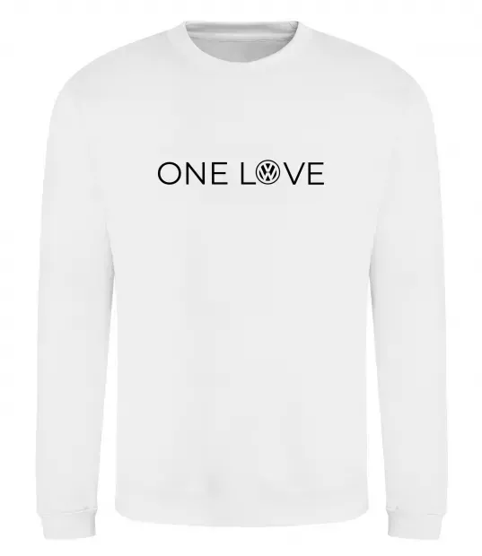 Свитшот Volkswagen one love Белый фото