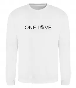 Свитшот Volkswagen one love Белый фото