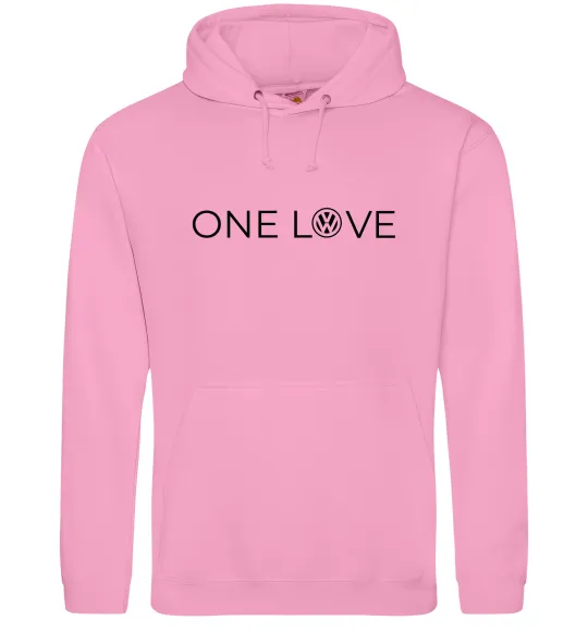 Чоловіча толстовка (худі) Volkswagen one love Рожевий фото