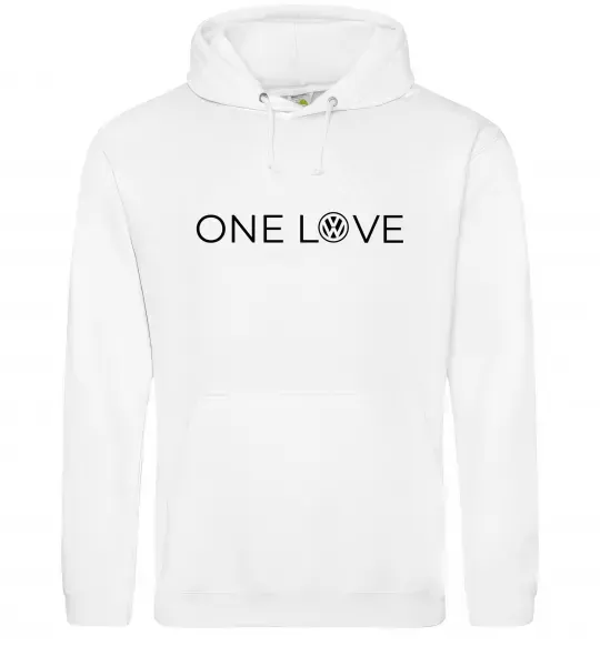 Жіноча толстовка (худі) Volkswagen one love Білий фото