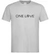 Чоловіча футболка Volkswagen one love Сірий фото