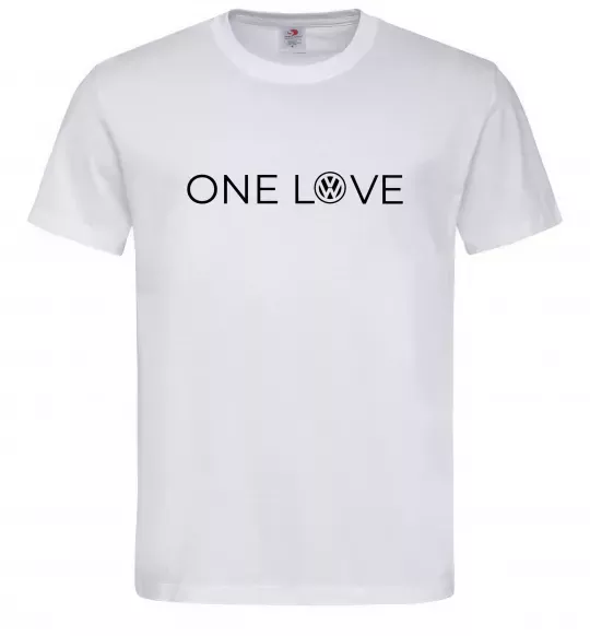 Чоловіча футболка Volkswagen one love Білий фото