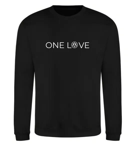 Свитшот Volkswagen one love Черный фото