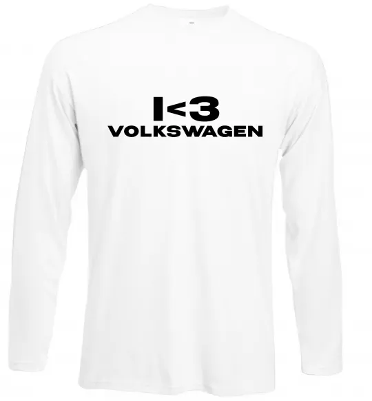 Лонгслив I <3 Volkswagen Белый фото