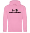 Жіноча толстовка (худі) I <3 Volkswagen Рожевий фото