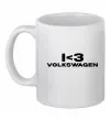 Чашка керамическая I <3 Volkswagen Белый Чашка керамическая I <3 Volkswagen Белый фото