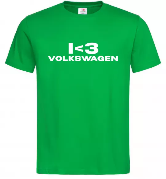 Чоловіча футболка I <3 Volkswagen Зелений фото