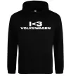 Женская толстовка (худи) I <3 Volkswagen Черный фото