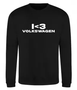 Свитшот I <3 Volkswagen Черный фото
