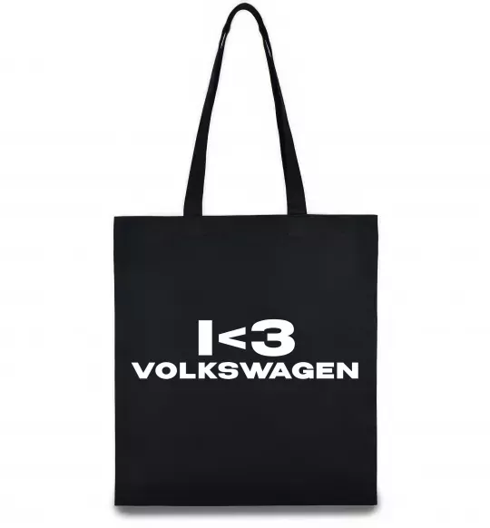 Эко-сумка I <3 Volkswagen Черный фото