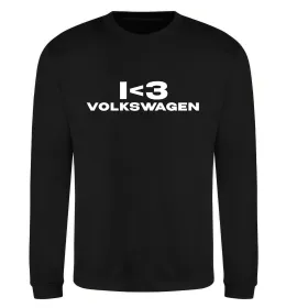 Свитшот I <3 Volkswagen Черный фото