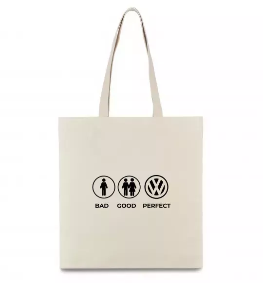 Эко-сумка Bad Good Volkswagen Бежевый фото