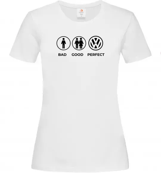 Женская футболка Bad Good Volkswagen Белый фото