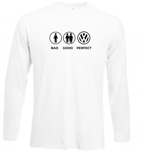 Лонгслив Bad Good Volkswagen Белый фото