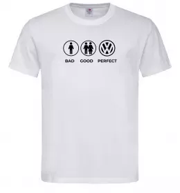 Мужская футболка Bad Good Volkswagen Белый фото