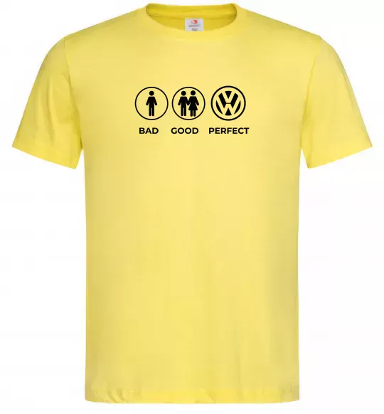 Чоловіча футболка Bad Good Volkswagen Лимонний фото