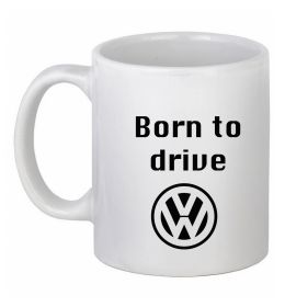 Чашка керамічна Born to drive Volkswagen