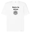 Футболка Оверсайз Born to drive Volkswagen Белый фото