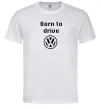 Мужская футболка Born to drive Volkswagen Белый фото