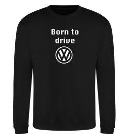 Свитшот Born to drive Volkswagen Черный фото