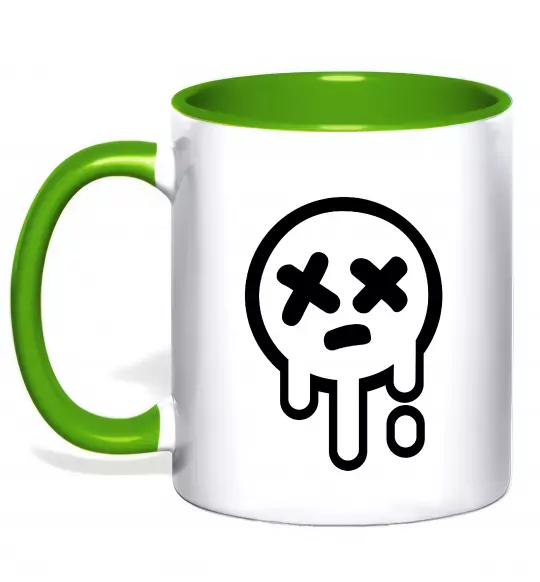 Чашка с цветной ручкой Brawl stars smile Зеленый фото