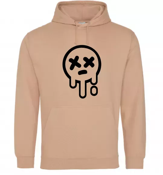 Мужская толстовка (худи) Brawl stars smile Песочный фото