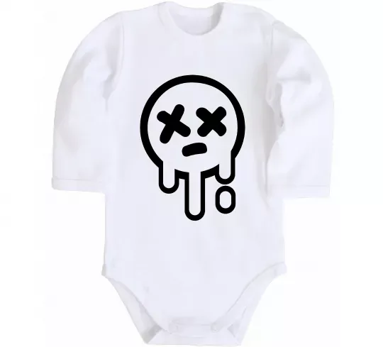 Дитячий бодік Brawl stars smile Білий фото