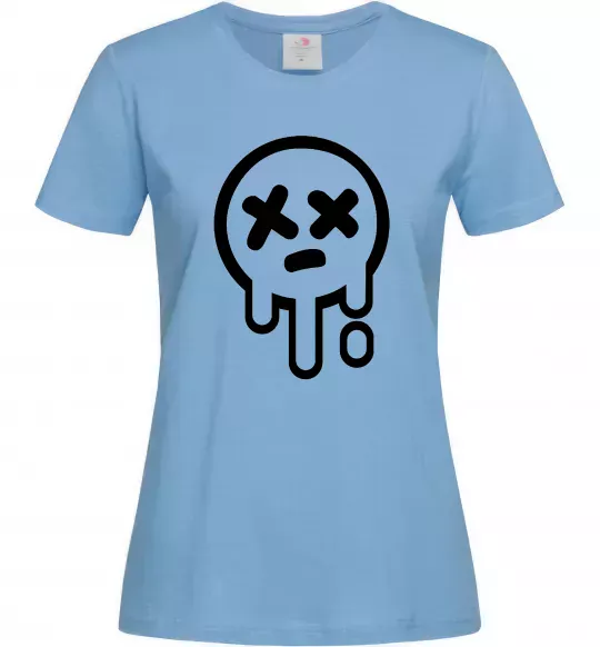 Жіноча футболка Brawl stars smile Блакитний фото