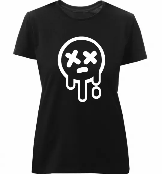 Жіноча преміум футболка Brawl stars smile Чорний фото