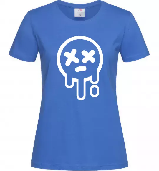 Жіноча футболка Brawl stars smile Яскраво-синій фото