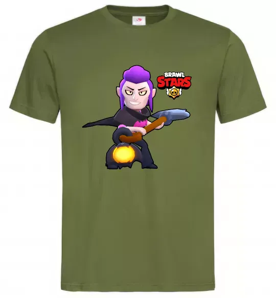 Чоловіча футболка Brawl Stars Мортіс Оливковий фото