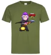 Чоловіча футболка Brawl Stars Мортіс Оливковий фото