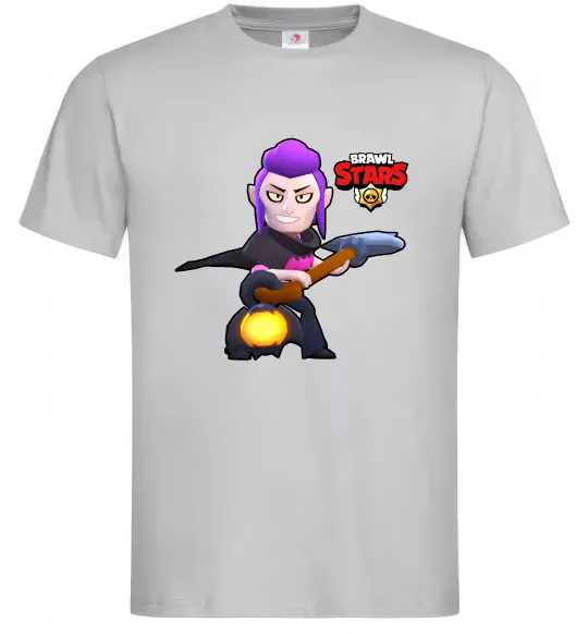 Чоловіча футболка Brawl Stars Мортіс Сірий фото
