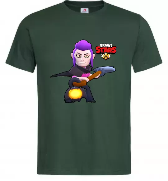 Чоловіча футболка Brawl Stars Мортіс Темно-зелений фото