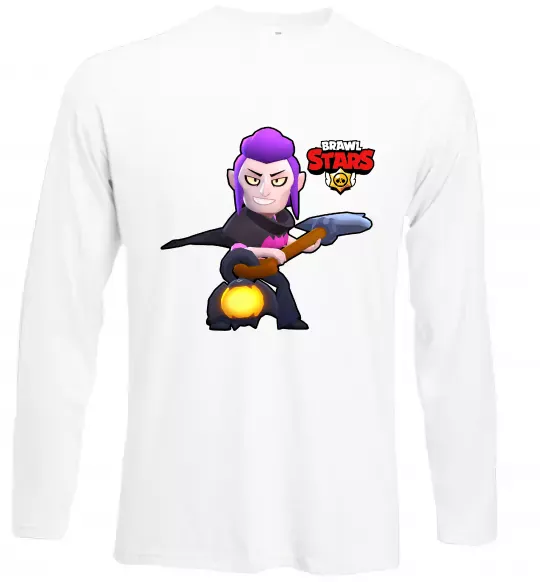 Лонгслив Brawl Stars Мортіс Белый фото