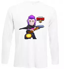 Лонгслив Brawl Stars Мортіс Белый фото