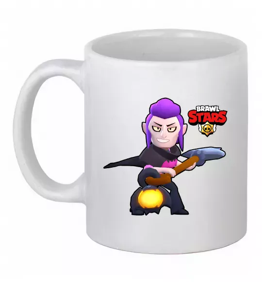 Чашка керамічна Brawl Stars Мортіс Білий фото